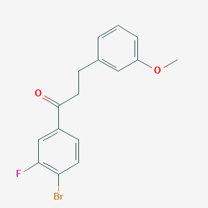 4'-bromo-3'-fluoro-3-(3-methoxyphenyl)propiophenoneͼƬ