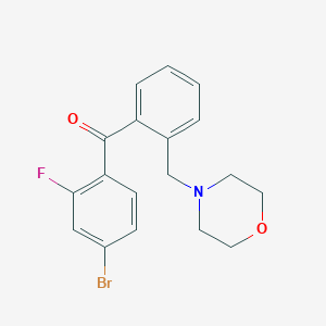 4-Bromo-2-fluoro-2'-morpholinomethyl benzophenoneͼƬ