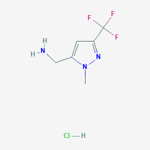 [1-Methyl-3-(trifluoromethyl)-1H-pyrazol-5-yl]methylamine Hydrochoride SaltͼƬ