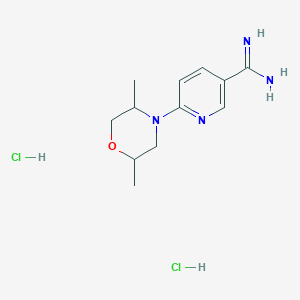 6-(2,5-dimethylmorpholin-4-yl)pyridine-3-carboximidamide dihydrochlorideͼƬ