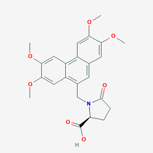 5-?Oxo-?1-?[(2,?3,?6,?7-?tetramethoxy-?9-?phenanthrenyl)?methyl]?-L-prolineͼƬ