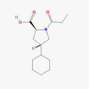 1-(1-Oxopropyl)-(4S)-4-cyclohexyl-L-prolineͼƬ