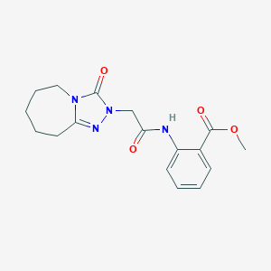 methyl 2-{[(3-oxo-6,7,8,9-tetrahydro-3H-[1,2,4]triazolo[4,3-a]azepin-2(5H)-yl)acetyl]amino}benzoateͼƬ