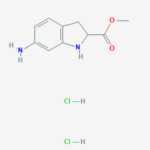 methyl 6-amino-1h-indoline-2-carboxylate 2hclͼƬ