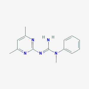 N'-(4,6-dimethylpyrimidin-2-yl)-N-methyl-N-phenylguanidineͼƬ