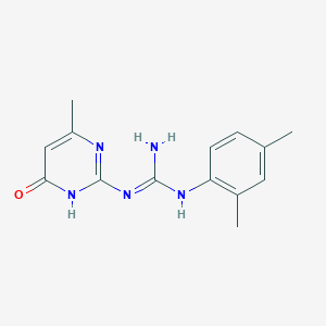 N-(2,4-Dimethylphenyl)-N'-(6-methyl-4-oxo-1,4-dihydropyrimidin-2-yl)guanidineͼƬ