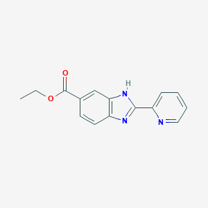 Ethyl 2-(pyridin-2-yl)-1H-benzimidazole-5-carboxylateͼƬ