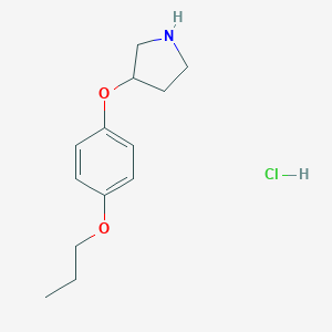 3-(4-Propoxyphenoxy)pyrrolidine hydrochlorideͼƬ