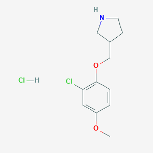 3-[(2-Chloro-4-methoxyphenoxy)methyl]pyrrolidinehydrochlorideͼƬ