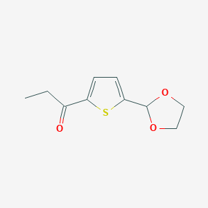 5-(1,3-Dioxolan-2-yl)-2-thienyl ethyl ketoneͼƬ