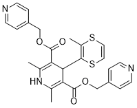 bis(pyridin-4-ylmethyl)2,6-dimethyl-4-(3-methyl-1,4-dithiin-2-yl)-1,4-dihydropyridine-3,5-dicarboxylateͼƬ