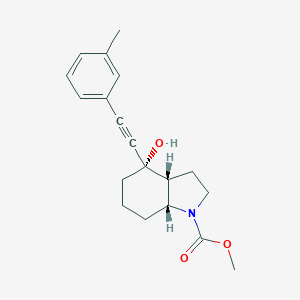 methyl(3aR,4S,7aR)-4-hydroxy-4-(m-tolylethynyl)octahydro-1H-indole-1-carboxylate图片