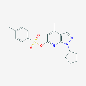 1-cyclopentyl-4-methyl-1H-pyrazolo[3,4-b]pyridin-6-yl 4-methylbenzenesulfonateͼƬ