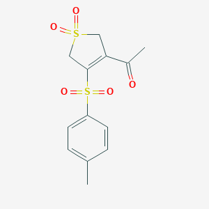 3-Acetyl-4-[(4-methylphenyl)sulfonyl]-2,5-dihydro-1H-1lambda~6~-thiophene-1,1-dioneͼƬ