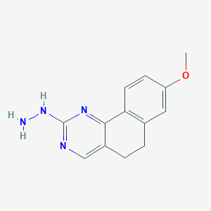 2-hydrazino-8-methoxy-5,6-dihydrobenzo[h]quinazolineͼƬ