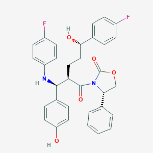 (4S)-3-[(2R,5S)-5-(4-Fluorophenyl)-2-[(S)-[(4-fluorophenyl)amino](4-hydroxyphenyl)methyl]-5-hydroxy-1-oxopentyl]-4-phenyl-2-oxazolidinoneͼƬ