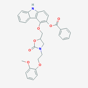 5-[(3-Benzoyloxy-9H-carbazol-4-yloxy)methyl]-3-[2-(2-methoxyphenoxy)ethyl]-2-oxazolidinoneͼƬ