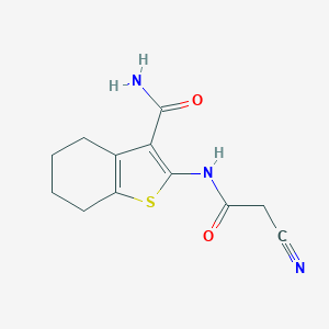 2-(2-Cyanoacetamido)-4,5,6,7-tetrahydro-1-benzothiophene-3-carboxamideͼƬ