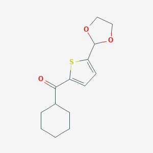 Cyclohexyl 5-(1,3-dioxolan-2-yl)-2-thienyl ketoneͼƬ