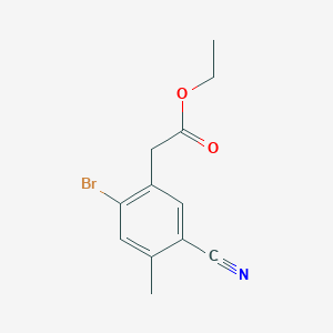 Ethyl 2-bromo-5-cyano-4-methylphenylacetateͼƬ