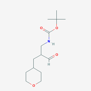 tert-Butyl N-{2-[(oxan-4-yl)methyl]-3-oxopropyl}carbamateͼƬ