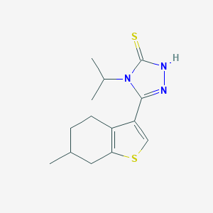 4-Isopropyl-5-(6-methyl-4,5,6,7-tetrahydro-1-benzothien-3-yl)-4H-1,2,4-triazole-3-thiolͼƬ