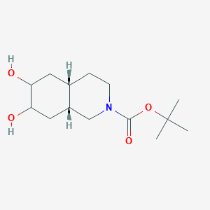 (4aS,8aR)-tert-Butyl 6,7-dihydroxyoctahydroisoquinoline-2(1H)-carboxylateͼƬ