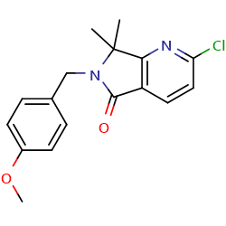 2-chloro-6-[(4-methoxyphenyl)methyl]-7,7-dimethyl-5H,6H,7H-pyrrolo[3,4-b]pyridin-5-oneͼƬ