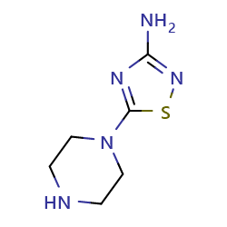 5-(piperazin-1-yl)-1,2,4-thiadiazol-3-amineͼƬ