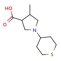 4-methyl-1-(thian-4-yl)pyrrolidine-3-carboxylicacidͼƬ