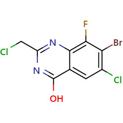 7-bromo-6-chloro-2-(chloromethyl)-8-fluoroquinazolin-4-olͼƬ