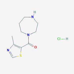 1-(4-methyl-1,3-thiazole-5-carbonyl)-1,4-diazepane hydrochlorideͼƬ