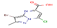 3-bromo-7-chloro-2-methyl-pyrazolo[1,5-a]pyrimidine-5-carboxylicacidͼƬ