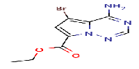 ethyl4-amino-5-bromopyrrolo[2,1-f][1,2,4]triazine-7-carboxylateͼƬ