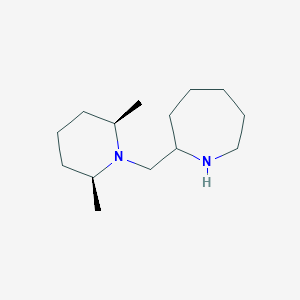 2-([(2R,6S)-2,6-Dimethylpiperidinyl]methyl)azepaneͼƬ