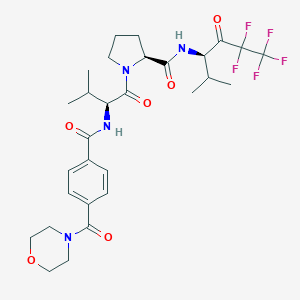 (S)-1-((4-(morpholine-4-carbonyl)benzoyl)-L-valyl)-N-((R)-5,5,6,6,6-pentafluoro-2-methyl-4-oxohexan-3-yl)pyrrolidine-2-carboxamideͼƬ