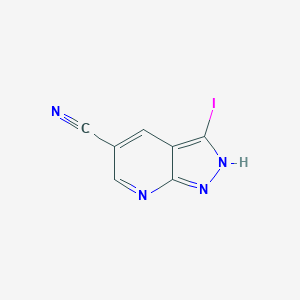 3-iodo-1H-pyrazolo[3,4-b]pyridine-5-carbonitrileͼƬ