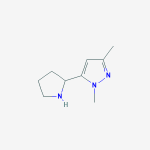 1,3-dimethyl-5-pyrrolidin-2-yl-1H-pyrazoleͼƬ