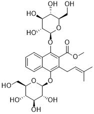 Methyl 1,4-bisglucosyloxy-3-prenyl-2-naphthoateͼƬ