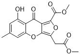 Methyl 8-hydroxy-3-(2-methoxy-2-oxoethyl)-6-methyl-9-oxo-9H-furo[3,4-b]chromene-1-carboxylateͼƬ