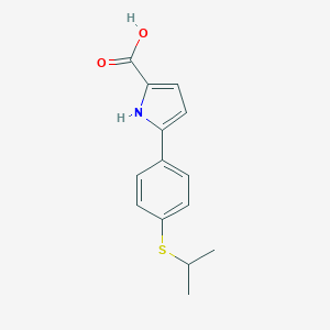 5-(4-(Isopropylthio)phenyl)-1H-pyrrole-2-carboxylic acidͼƬ