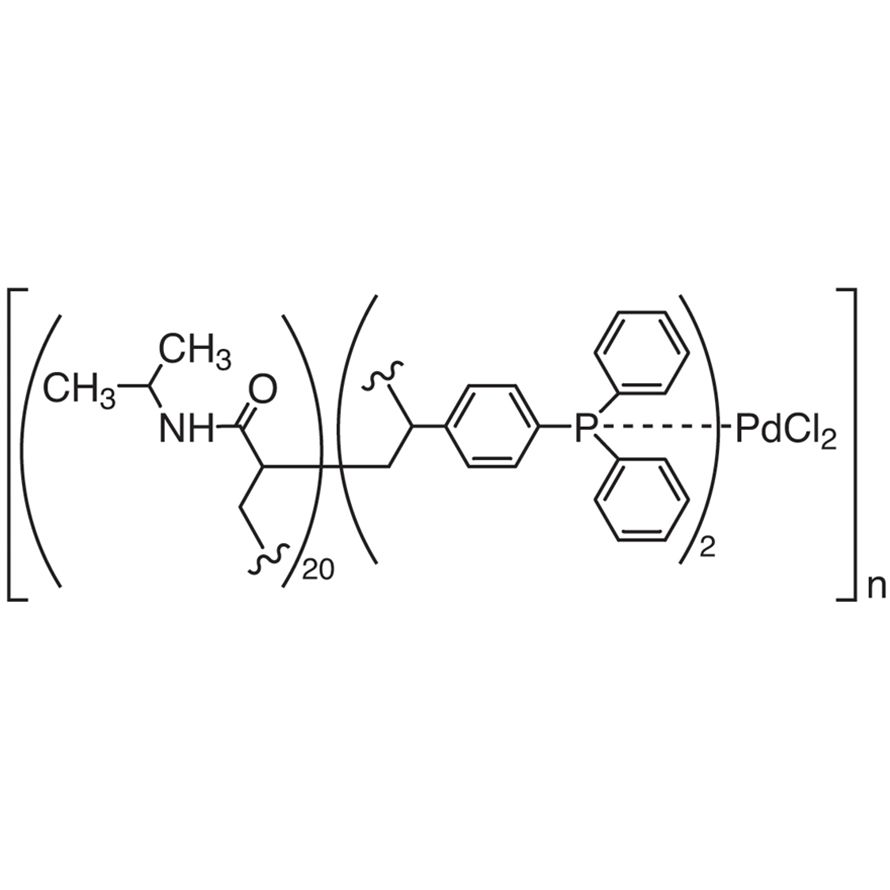 Poly[N-isopropylacrylamide-co-4-(diphenylphosphino)styrene] Palladium(II) Dichloride (ratio, acrylamide:phosphine=20:2)