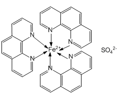 Tris(1,10-phenanthroline)iron(II) sulfate, 0.025 M solution in H2O