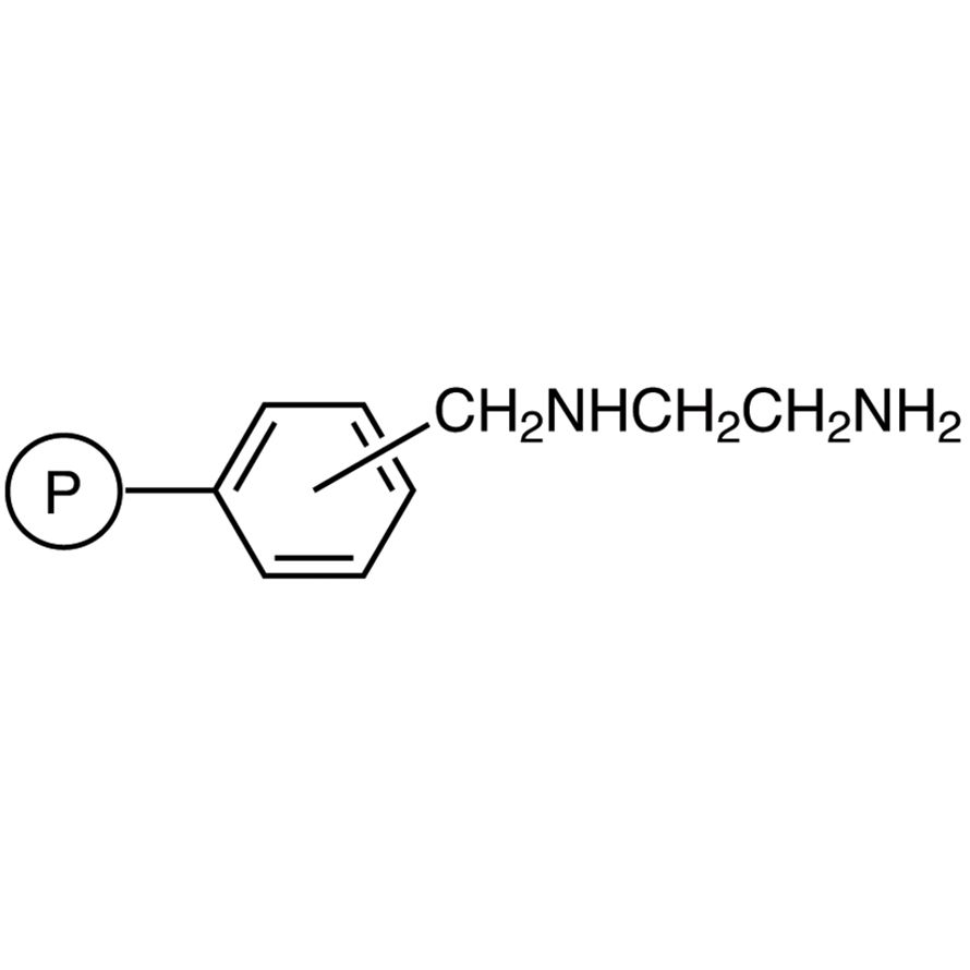 N-(2-Aminoethyl)aminomethyl Polystyrene Resin cross-linked with 1% DVB (50-100mesh) (3.1-3.5mmol/g)