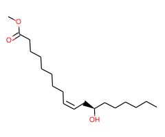 Methyl 12-hydroxy-cis-9-octadecenoate,10.0 mg/mL in Heptane