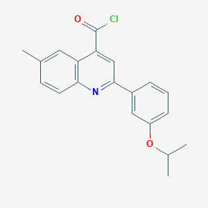 2-(3-isopropoxyphenyl)-6-methylquinoline-4-carbonyl chlorideͼƬ