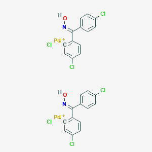 Di-mu-chlorobis[5-chloro-2-[(4-chlorophenyl)(hydroxyimino)methyl]phenyl]palladium(II)DimerͼƬ