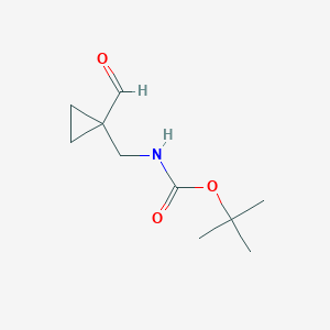 tert-butyl N-[(1-formylcyclopropyl)methyl]carbamateͼƬ