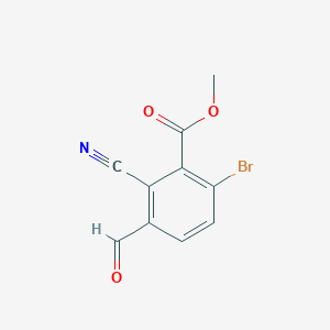 Methyl 6-bromo-2-cyano-3-formylbenzoateͼƬ