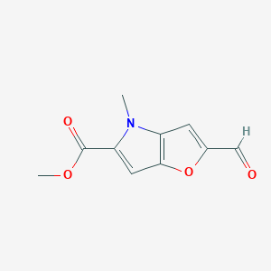 methyl 2-formyl-4-methyl-4H-furo[3,2-b]pyrrole-5-carboxylateͼƬ